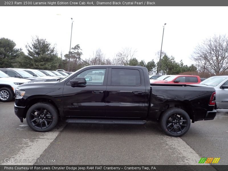 Diamond Black Crystal Pearl / Black 2023 Ram 1500 Laramie Night Edition Crew Cab 4x4