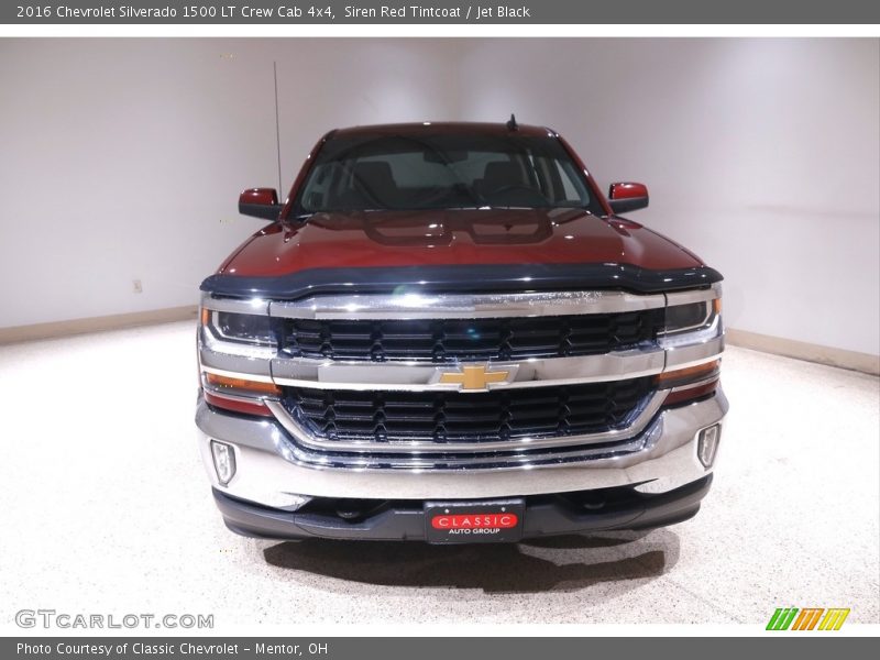 Siren Red Tintcoat / Jet Black 2016 Chevrolet Silverado 1500 LT Crew Cab 4x4