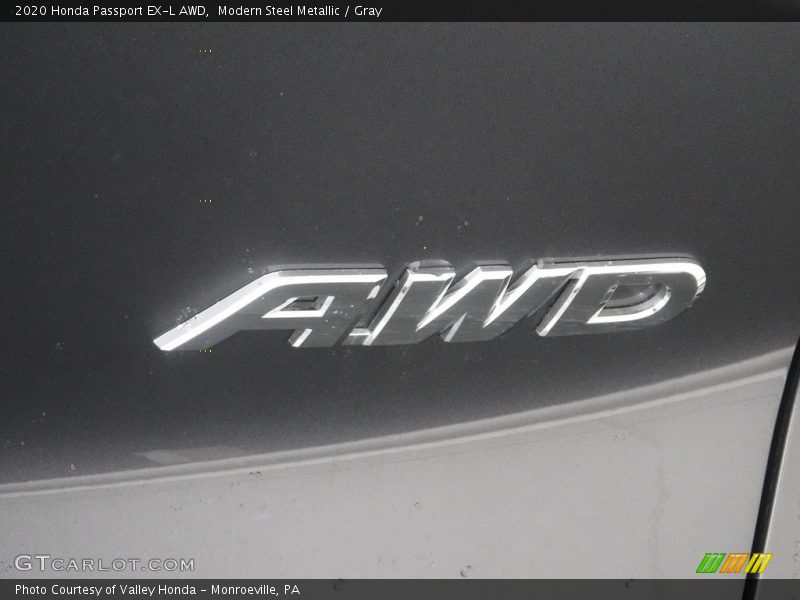 Modern Steel Metallic / Gray 2020 Honda Passport EX-L AWD
