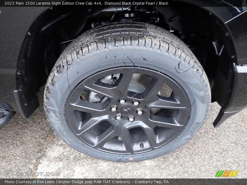 Diamond Black Crystal Pearl / Black 2023 Ram 1500 Laramie Night Edition Crew Cab 4x4