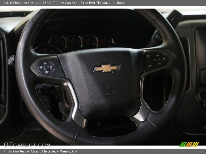 Siren Red Tintcoat / Jet Black 2016 Chevrolet Silverado 1500 LT Crew Cab 4x4