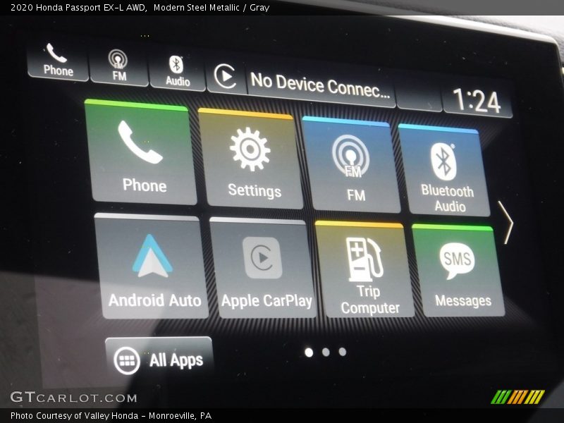 Modern Steel Metallic / Gray 2020 Honda Passport EX-L AWD