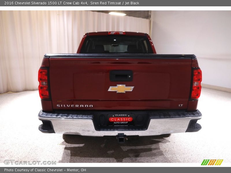 Siren Red Tintcoat / Jet Black 2016 Chevrolet Silverado 1500 LT Crew Cab 4x4