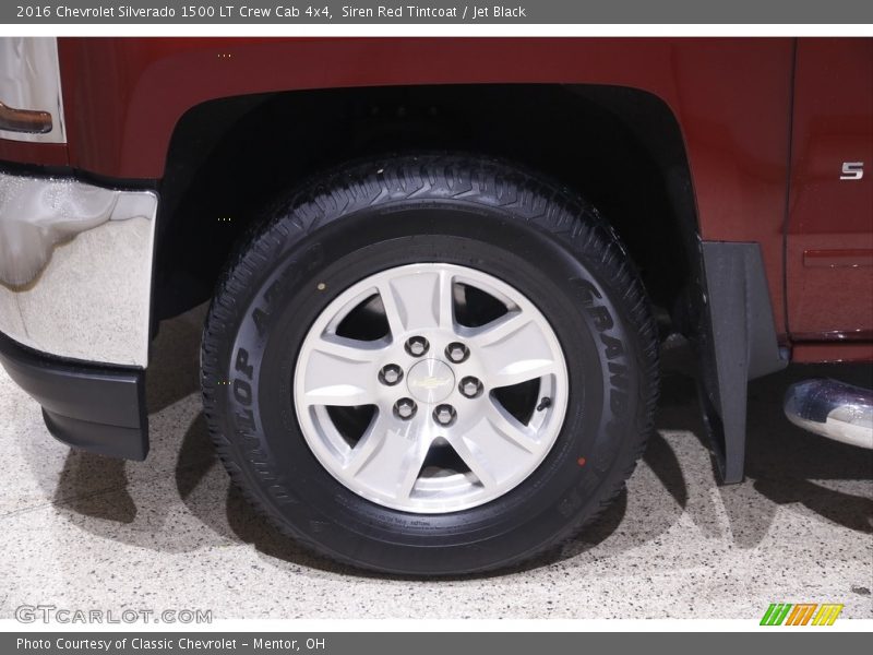 Siren Red Tintcoat / Jet Black 2016 Chevrolet Silverado 1500 LT Crew Cab 4x4