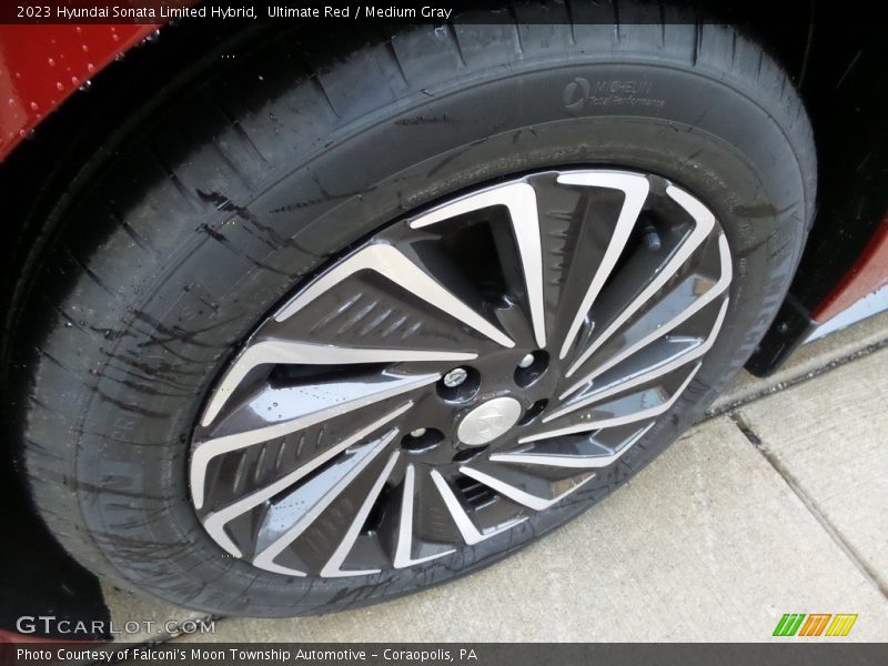 Ultimate Red / Medium Gray 2023 Hyundai Sonata Limited Hybrid
