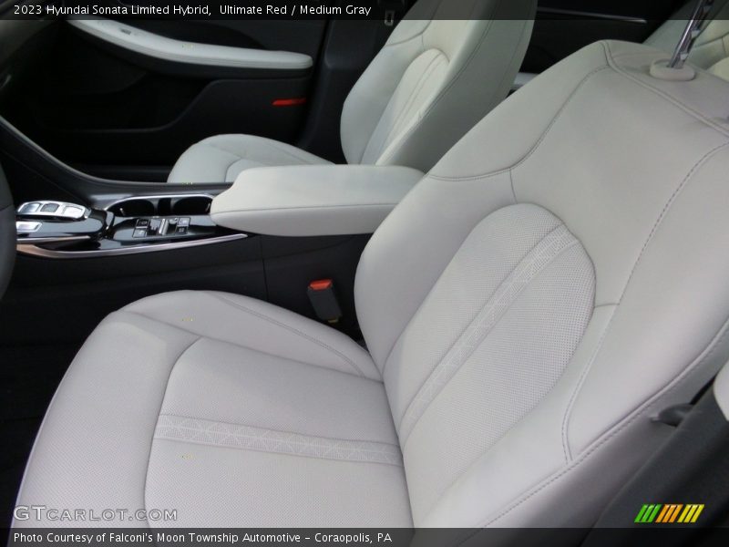Ultimate Red / Medium Gray 2023 Hyundai Sonata Limited Hybrid