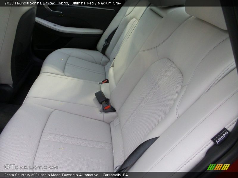 Ultimate Red / Medium Gray 2023 Hyundai Sonata Limited Hybrid