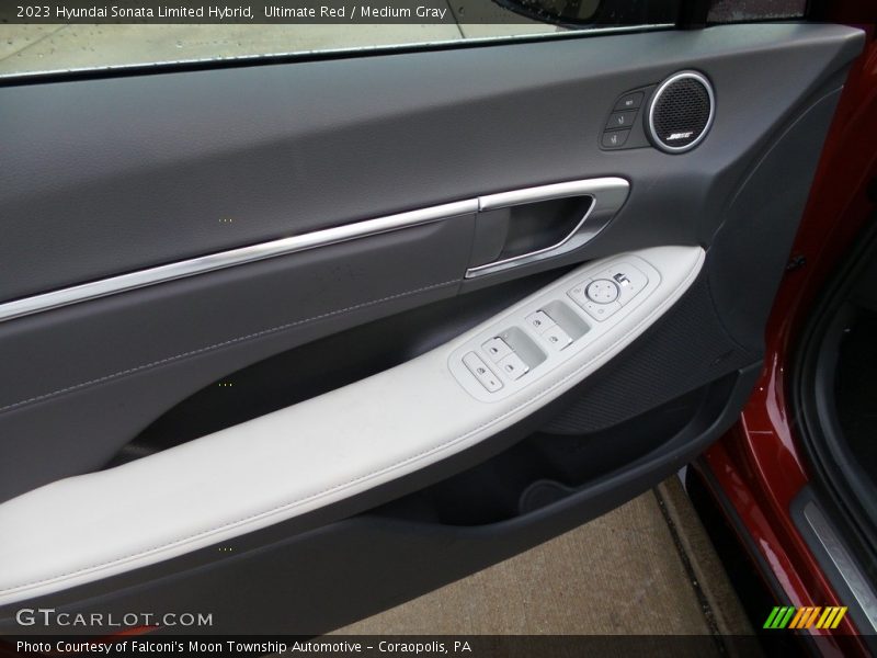 Ultimate Red / Medium Gray 2023 Hyundai Sonata Limited Hybrid