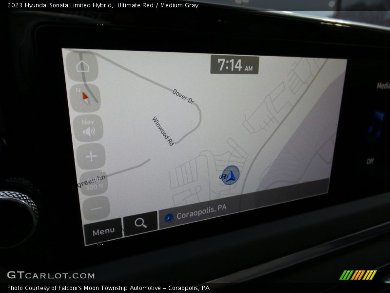 Ultimate Red / Medium Gray 2023 Hyundai Sonata Limited Hybrid