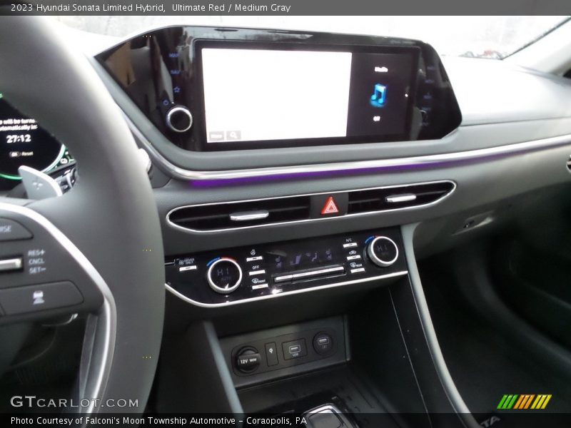 Ultimate Red / Medium Gray 2023 Hyundai Sonata Limited Hybrid