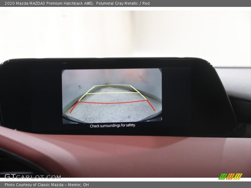 Polymetal Gray Metallic / Red 2020 Mazda MAZDA3 Premium Hatchback AWD