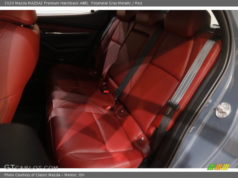 Polymetal Gray Metallic / Red 2020 Mazda MAZDA3 Premium Hatchback AWD