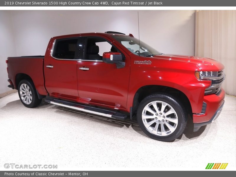 Cajun Red Tintcoat / Jet Black 2019 Chevrolet Silverado 1500 High Country Crew Cab 4WD