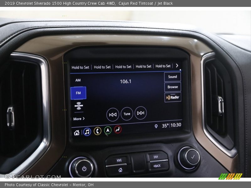 Cajun Red Tintcoat / Jet Black 2019 Chevrolet Silverado 1500 High Country Crew Cab 4WD