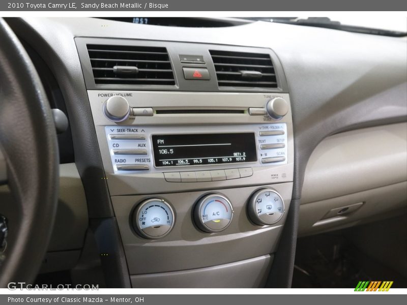 Sandy Beach Metallic / Bisque 2010 Toyota Camry LE