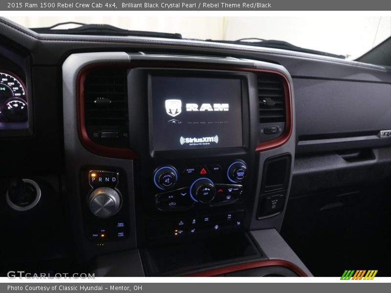 Brilliant Black Crystal Pearl / Rebel Theme Red/Black 2015 Ram 1500 Rebel Crew Cab 4x4