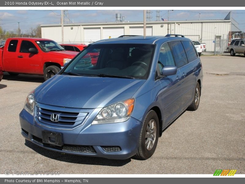 Ocean Mist Metallic / Gray 2010 Honda Odyssey EX-L