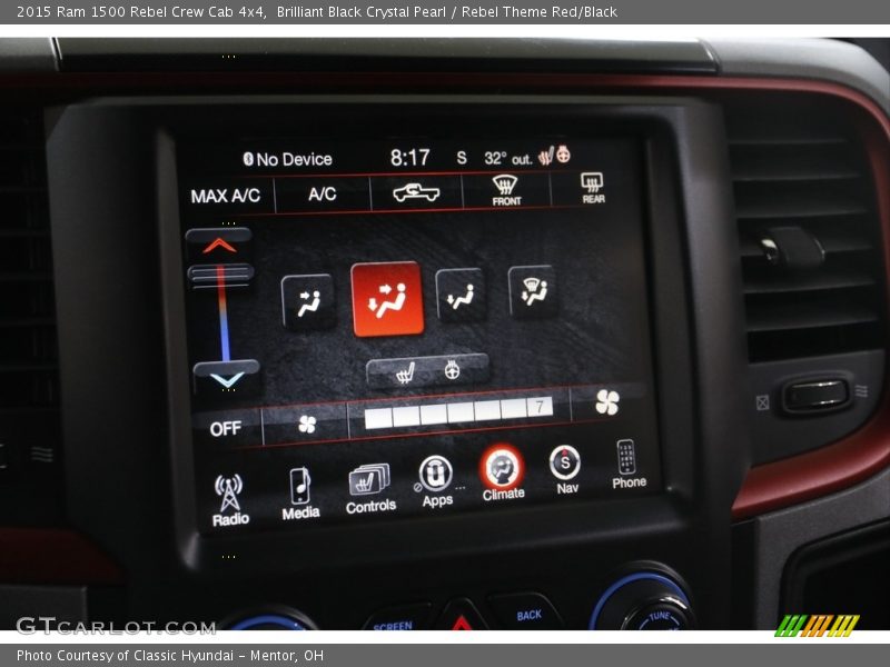 Controls of 2015 1500 Rebel Crew Cab 4x4