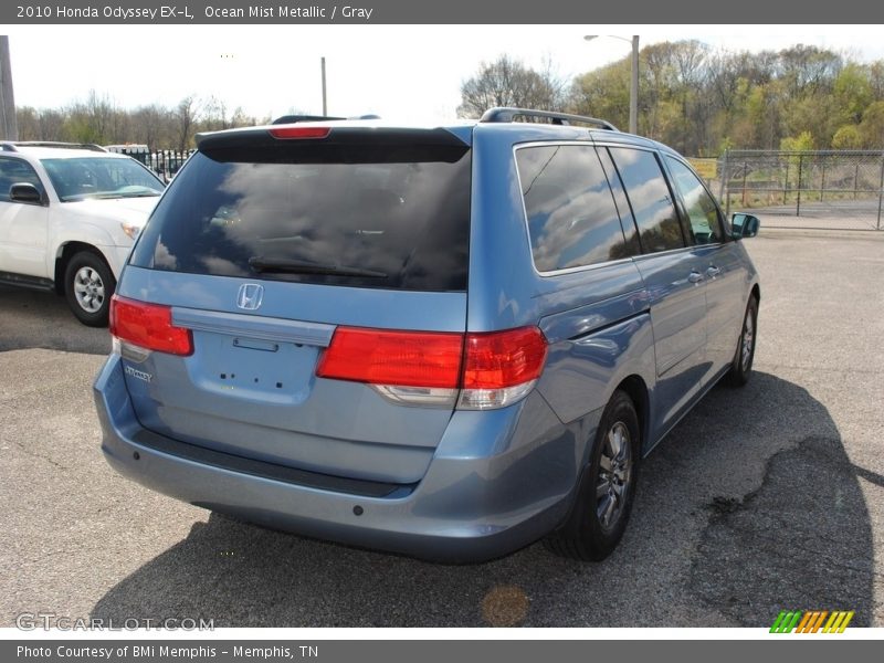 Ocean Mist Metallic / Gray 2010 Honda Odyssey EX-L