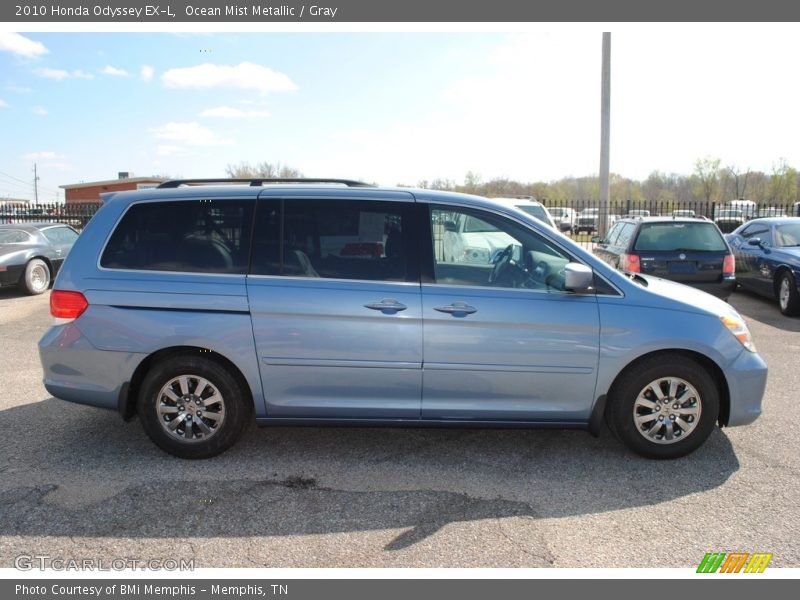 Ocean Mist Metallic / Gray 2010 Honda Odyssey EX-L
