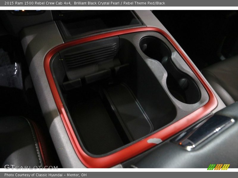 Brilliant Black Crystal Pearl / Rebel Theme Red/Black 2015 Ram 1500 Rebel Crew Cab 4x4