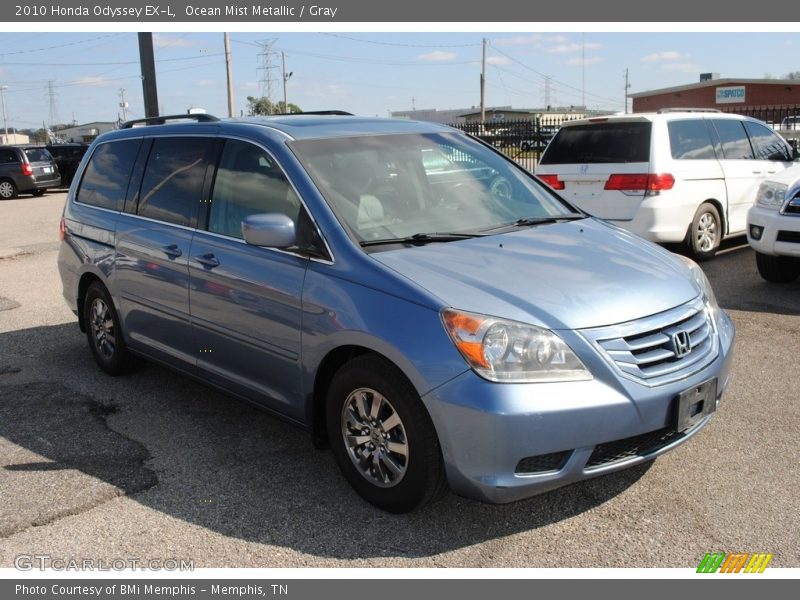 Ocean Mist Metallic / Gray 2010 Honda Odyssey EX-L