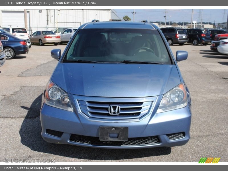 Ocean Mist Metallic / Gray 2010 Honda Odyssey EX-L
