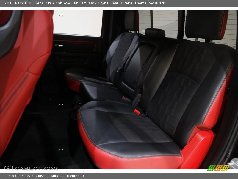 Brilliant Black Crystal Pearl / Rebel Theme Red/Black 2015 Ram 1500 Rebel Crew Cab 4x4