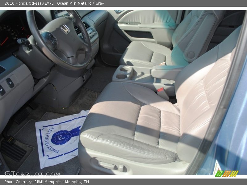 Ocean Mist Metallic / Gray 2010 Honda Odyssey EX-L