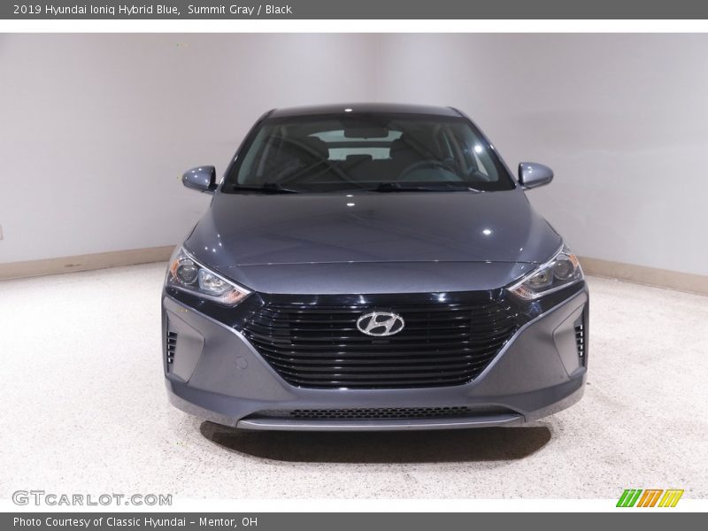 Summit Gray / Black 2019 Hyundai Ioniq Hybrid Blue