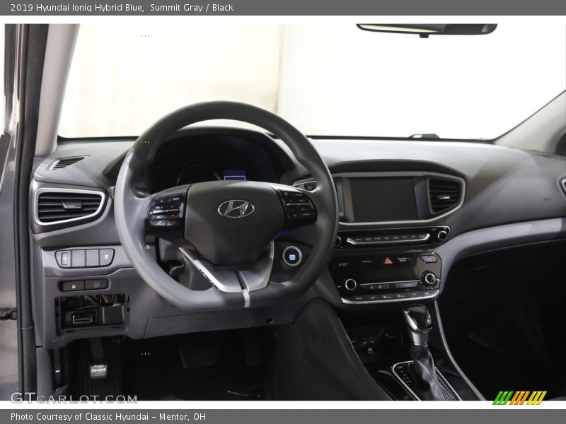 Dashboard of 2019 Ioniq Hybrid Blue
