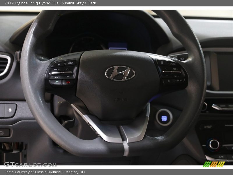  2019 Ioniq Hybrid Blue Steering Wheel