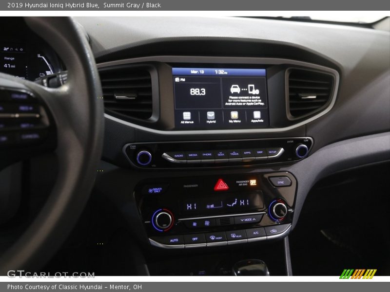 Summit Gray / Black 2019 Hyundai Ioniq Hybrid Blue