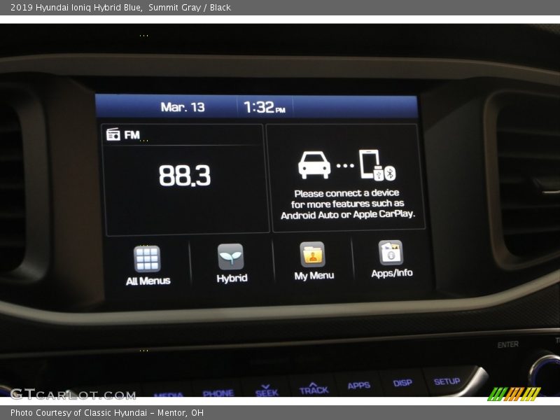 Summit Gray / Black 2019 Hyundai Ioniq Hybrid Blue