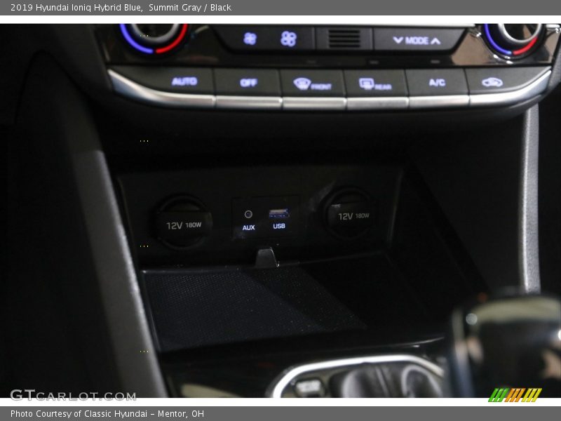 Summit Gray / Black 2019 Hyundai Ioniq Hybrid Blue