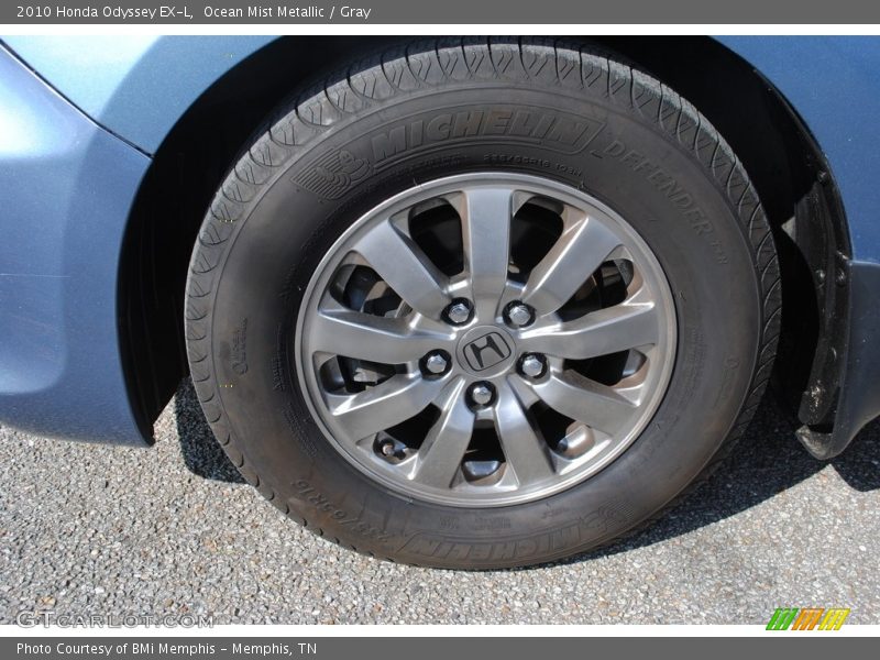 Ocean Mist Metallic / Gray 2010 Honda Odyssey EX-L