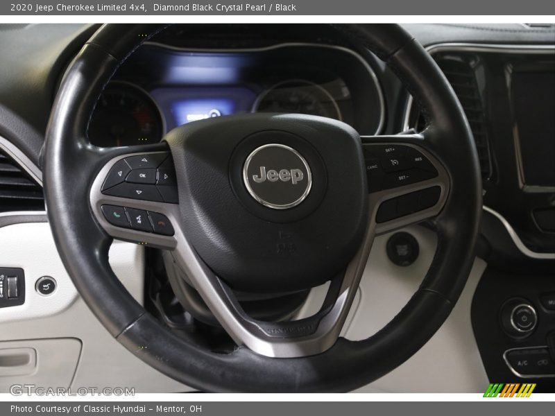 Diamond Black Crystal Pearl / Black 2020 Jeep Cherokee Limited 4x4