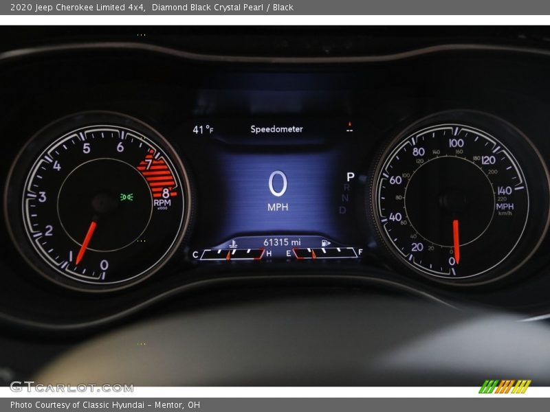 Diamond Black Crystal Pearl / Black 2020 Jeep Cherokee Limited 4x4