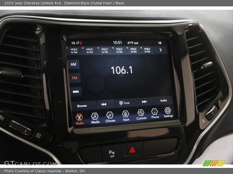 Diamond Black Crystal Pearl / Black 2020 Jeep Cherokee Limited 4x4