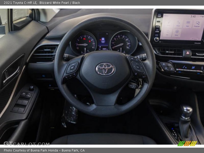 Blizzard White Pearl / Black 2021 Toyota C-HR LE