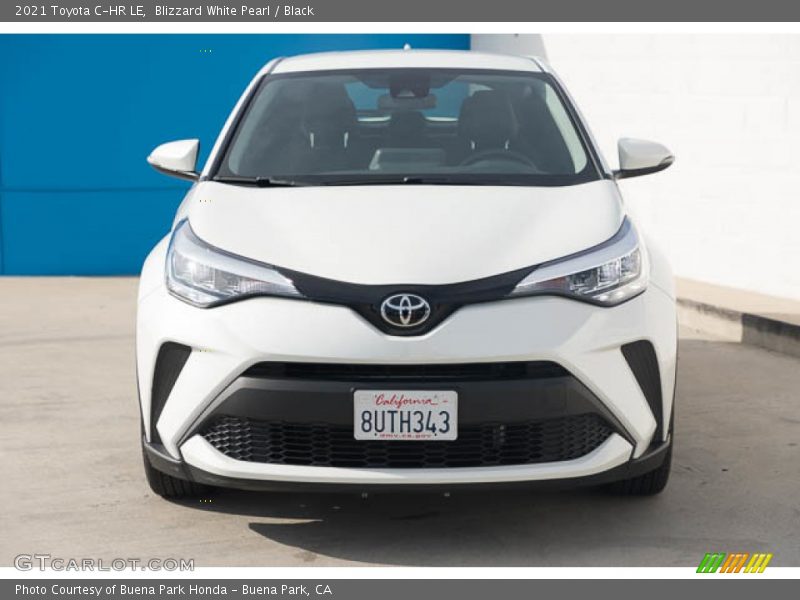Blizzard White Pearl / Black 2021 Toyota C-HR LE
