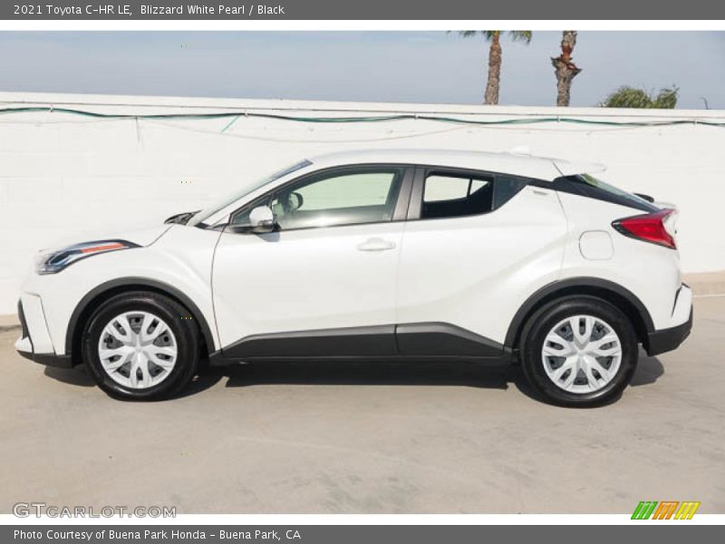 Blizzard White Pearl / Black 2021 Toyota C-HR LE