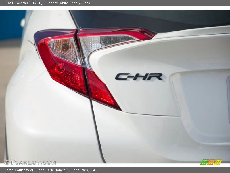 Blizzard White Pearl / Black 2021 Toyota C-HR LE
