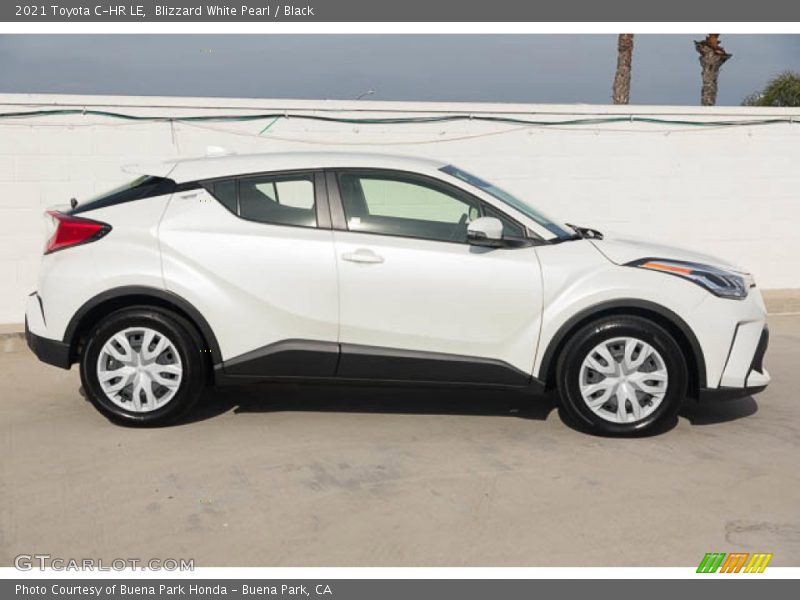 Blizzard White Pearl / Black 2021 Toyota C-HR LE