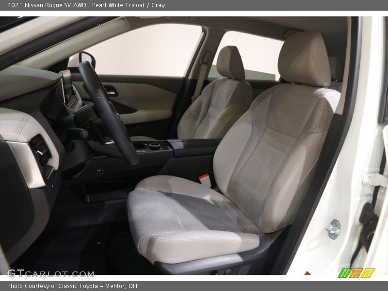 Pearl White Tricoat / Gray 2021 Nissan Rogue SV AWD