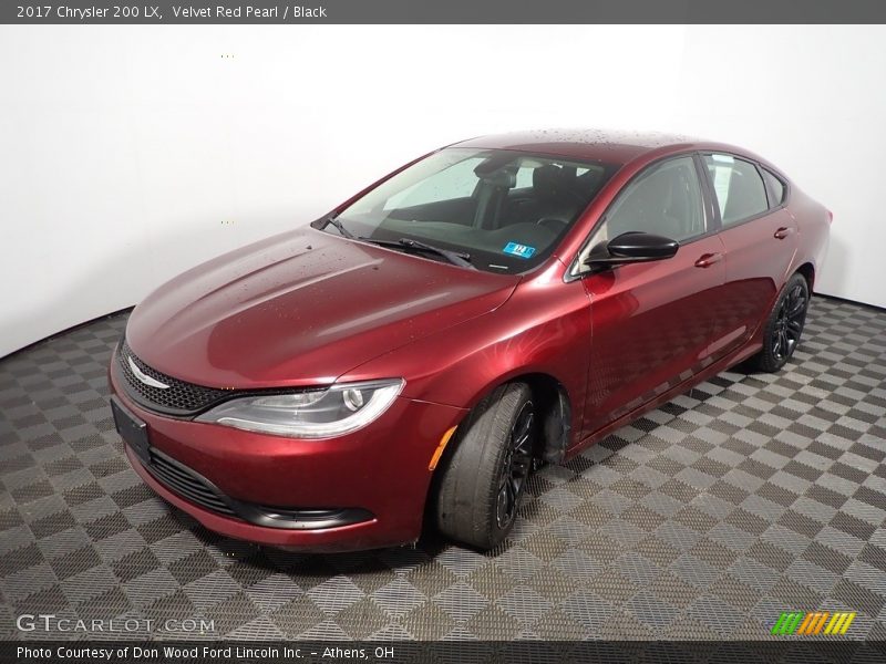 Velvet Red Pearl / Black 2017 Chrysler 200 LX