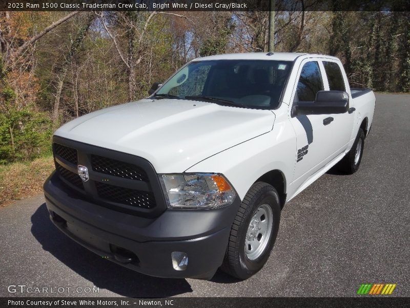 Bright White / Diesel Gray/Black 2023 Ram 1500 Classic Tradesman Crew Cab