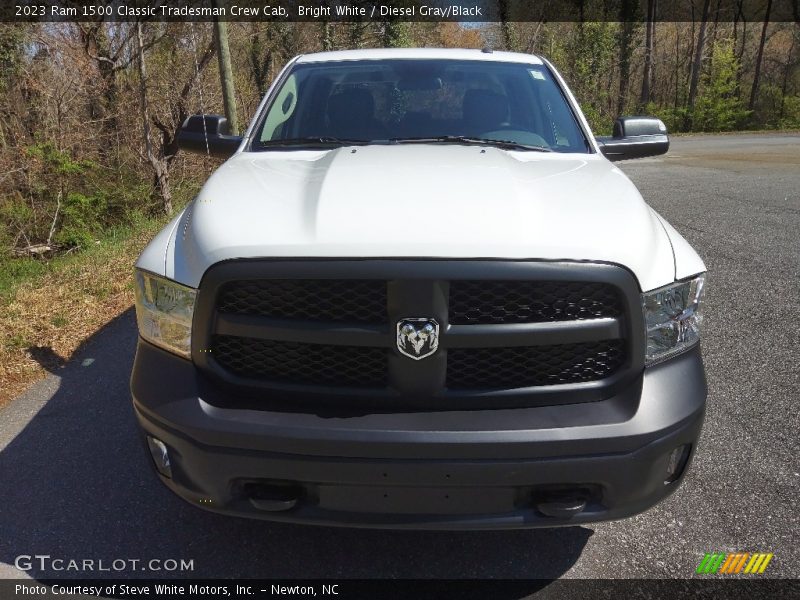 Bright White / Diesel Gray/Black 2023 Ram 1500 Classic Tradesman Crew Cab