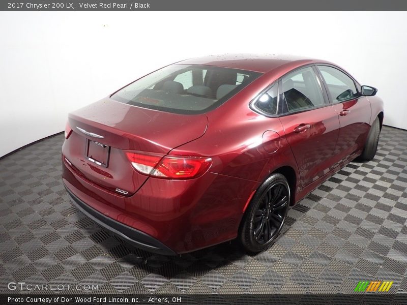 Velvet Red Pearl / Black 2017 Chrysler 200 LX