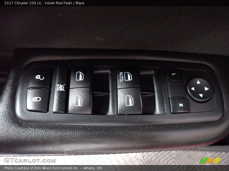 Velvet Red Pearl / Black 2017 Chrysler 200 LX